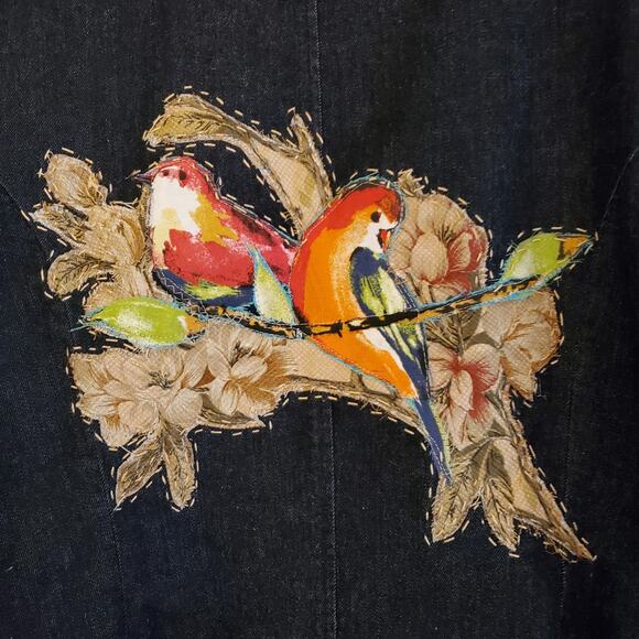 INC International Concept Reworked Restyled Denim Long Jacket‎ Women's XL - Picture 7 of 12